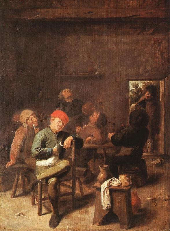 BROUWER, Adriaen Peasants Smoking and Drinking f Spain oil painting art